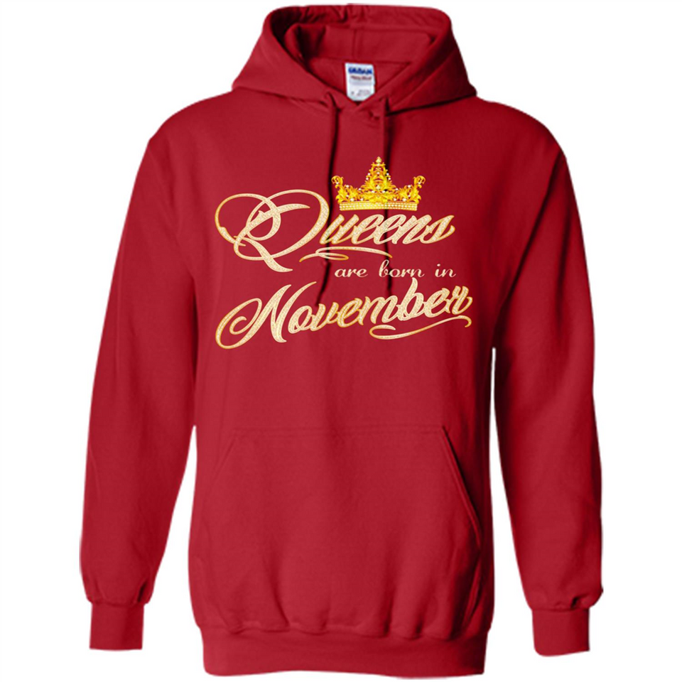 Queens Are Born In November Golden T-Shirt