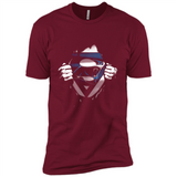 Carolina Panthers And Superman Fans - Premium Short Sleeve T-Shirt