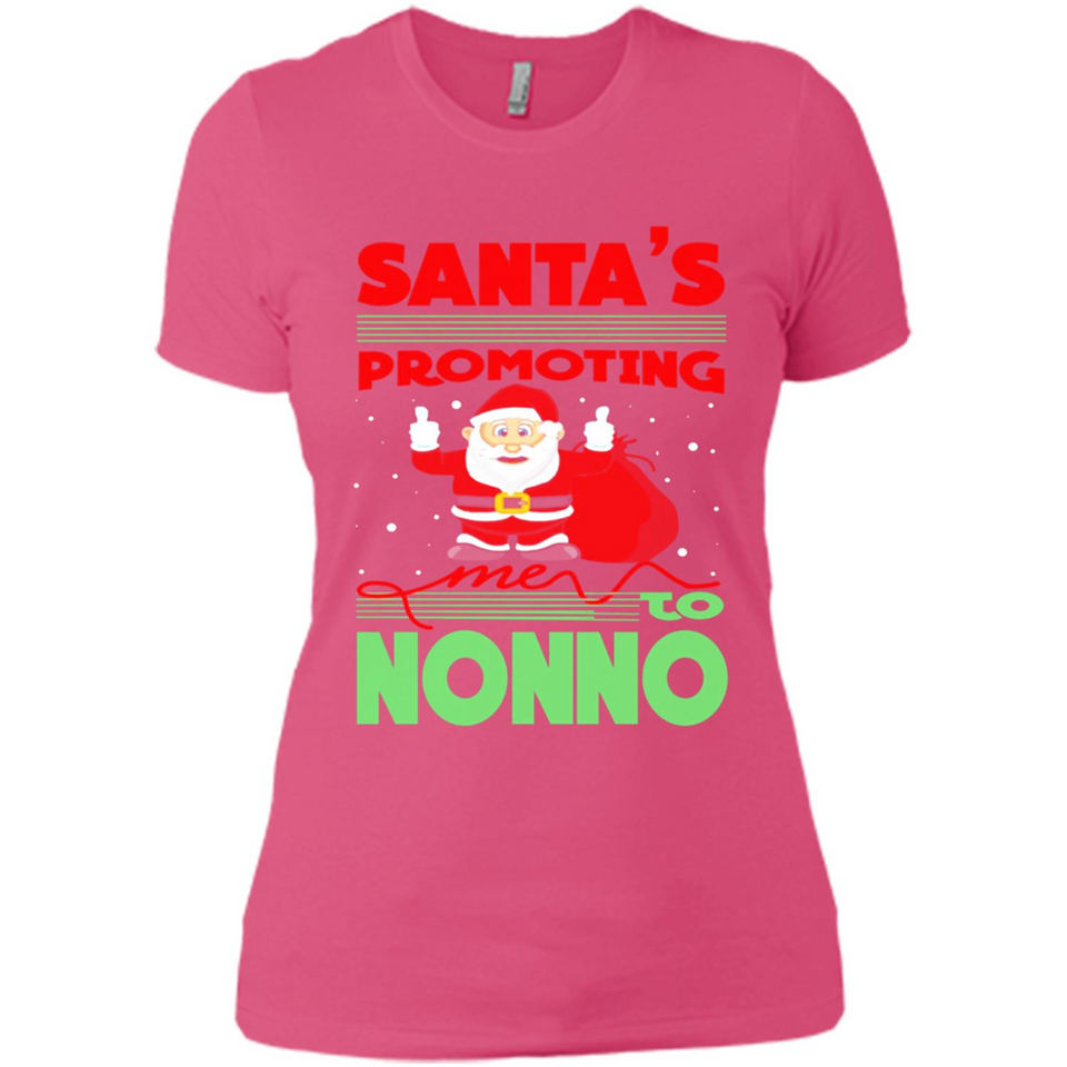 Santa's Promoting Me To Nonno - Ladies' Boyfriend T-Shirt