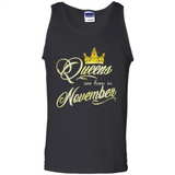 Queens Are Born In November Golden T-Shirt