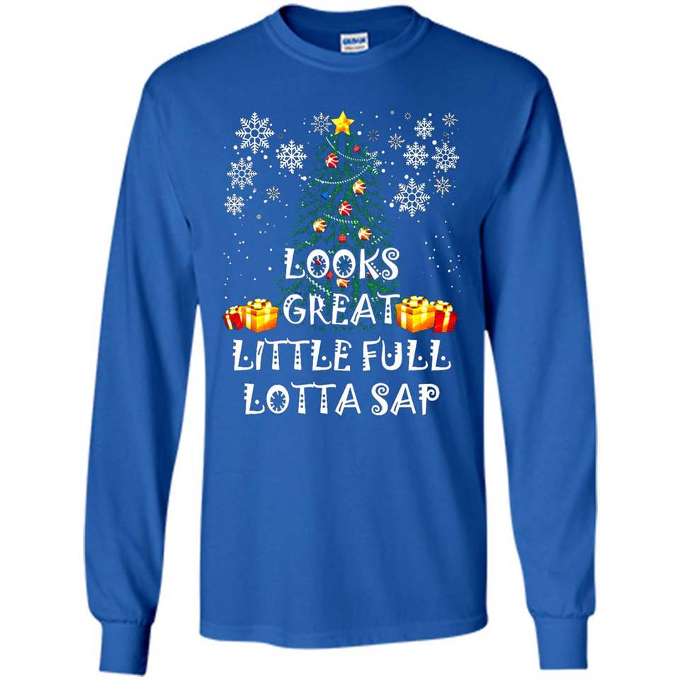 Looks Great Little Full Lotta Sap Funny Christmas Tree Mug PINGPONG - Long Sleeve T-Shirt