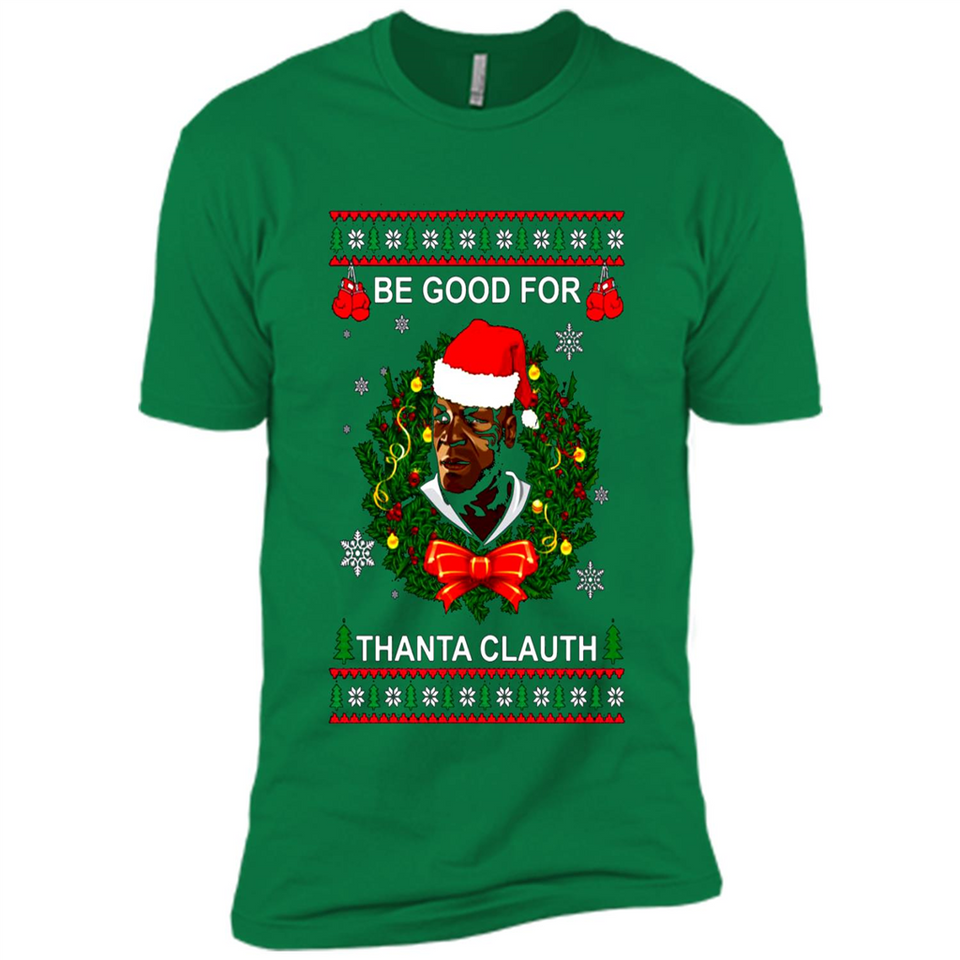 Mike Tyson Thanta Clauth Santa Claus Christmas sweater PINGPONG
