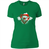 Boston Red Sox And Superman Fans - Ladies' Boyfriend T-Shirt