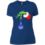 Grinch Holding American Flag ornament Christmas