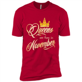 Queens Are Born In November Golden T-Shirt