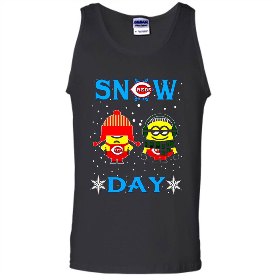 Snow Day Shirt For Cincinnati Reds Vs Minion Fans pingpong