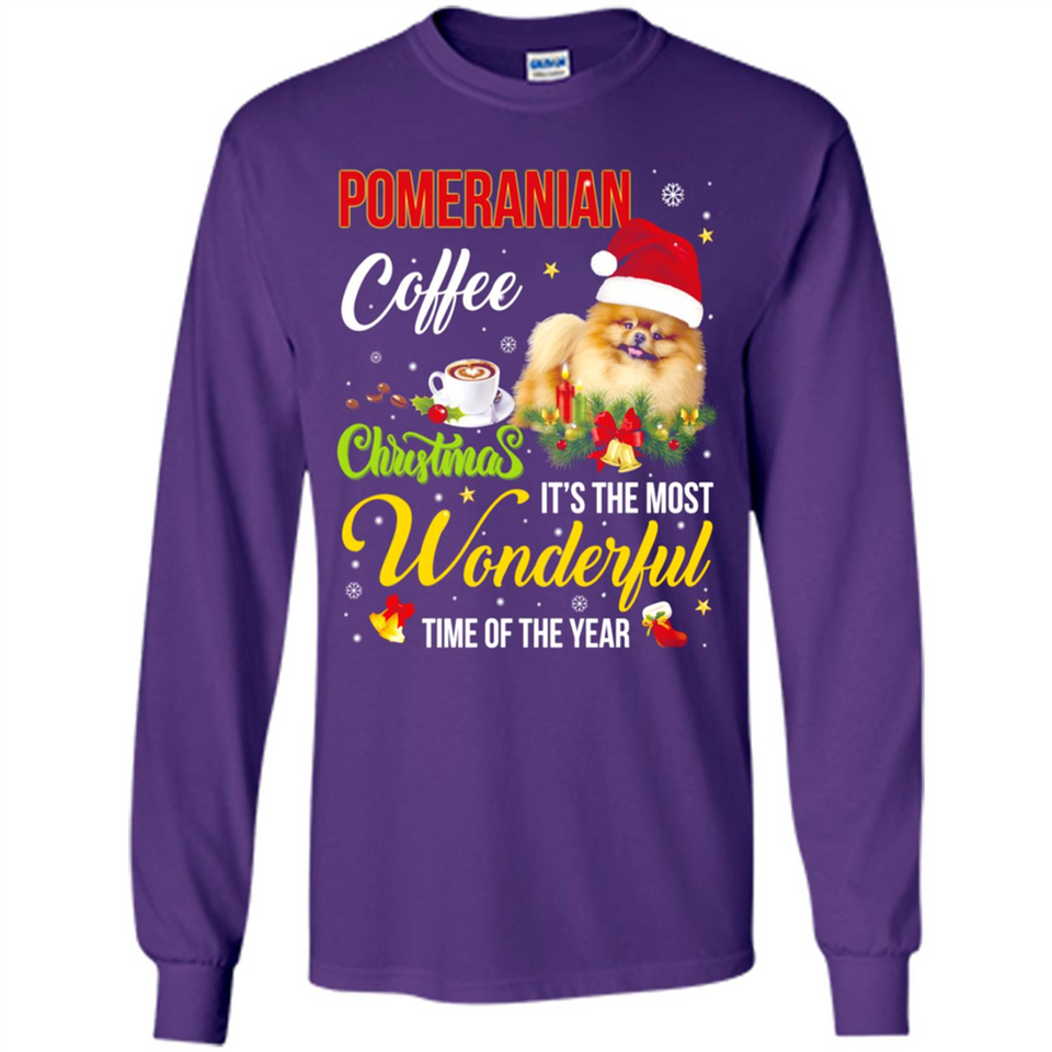 Pomeranian Coffee Wonderful Christmas