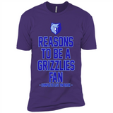 Reasons to be a Memphis Grizzlies Fan Complete List on Back - Premium Short Sleeve T-Shirt