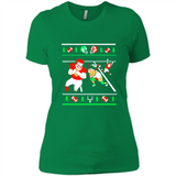 Santa vs Deer Football Ugly Christmas PINGPONG