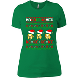 Patrick Mahomes Ma Ho Ho Homes Christmas sweatshirt PINGPONG - Ladies' Boyfriend T-Shirt