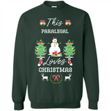This Paralegal Loves Christmas Tree Shirt with Snowman