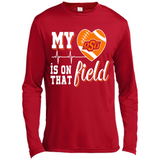 Oklahoma State Cowboys Football My Heart is on that Field - Canvas Long Sleeve T-Shirt