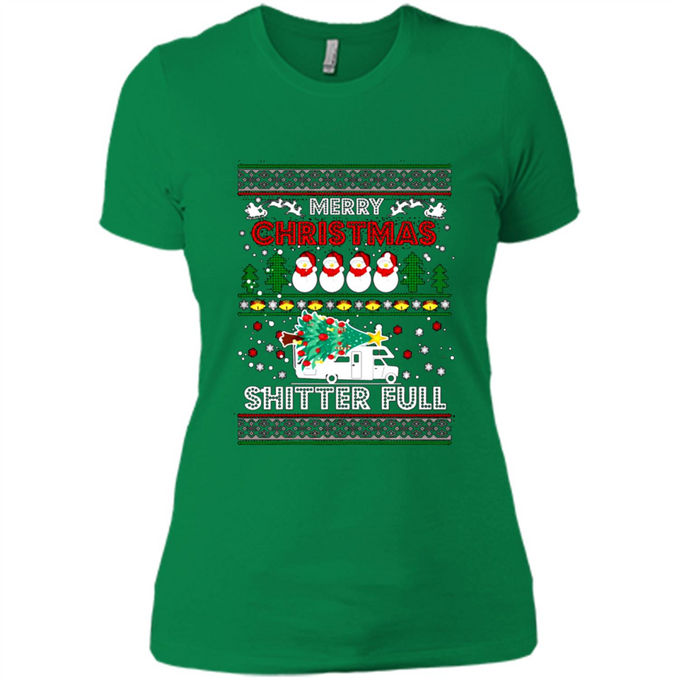Merry Christmas Shitter Full Christmas Tree Snowman PING PONG