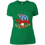 Snoopy Christmas Tennessee Titans - Ladies' Boyfriend T-Shirt