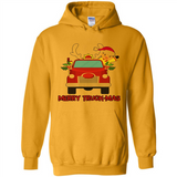 Merry Truck-Mas Christmas Fire Truck Cute Reindeer Sporty - Hoodie