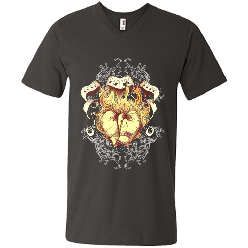 Love Hate Fear Boxing - Martial Art Fighting - Men's V-Neck