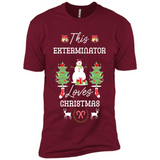 This Exterminator Loves Christmas Tree Shirt with Snowman