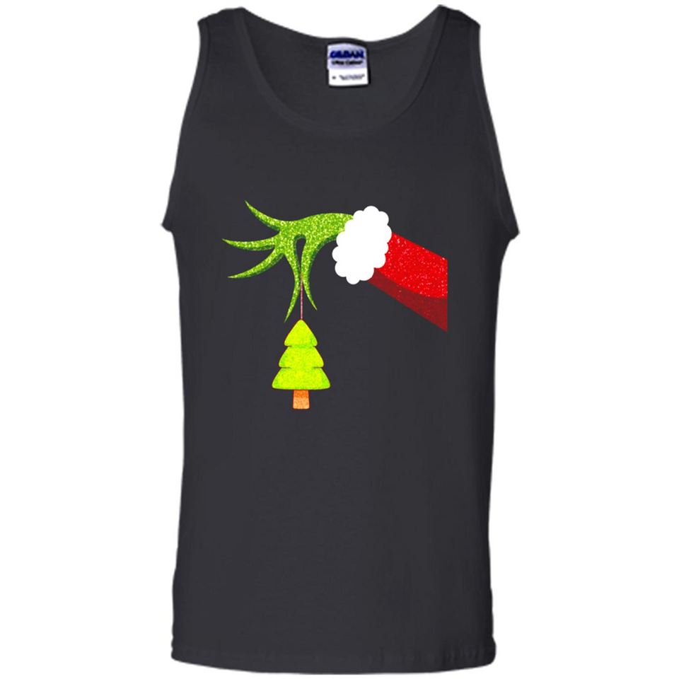 Funny Grinch Hand Holding Christmas Tree Ornament Christmas PING PONG