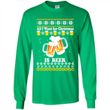 All I want for Christmas is Beer Sweater PINGPONG