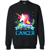 Unicorns are born in Cancer Birthday Rainbow Gift Custom Ultra Cotton