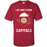 I Just Want To Drink Hot Chocolate & Watch Washington Capitals Ugly Christmas Sweater PINGPONG