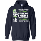 Shirt For Dr Seuss Cat And Seattle Seahawks Fans - Hoodie