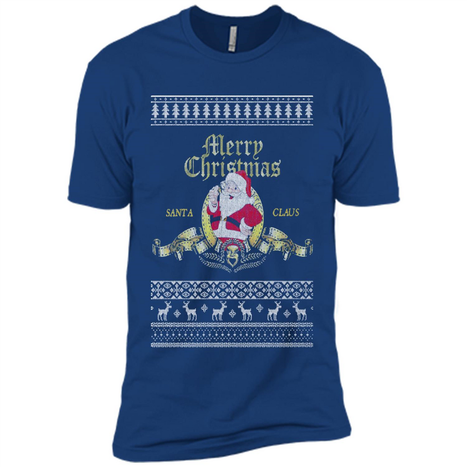 Christmas Santa Goldwyn Mayer Logo - Premium Short Sleeve T-Shirt