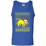 Merry Slothmas Sloth Christmas Sweater PINGPONG - Tank Top