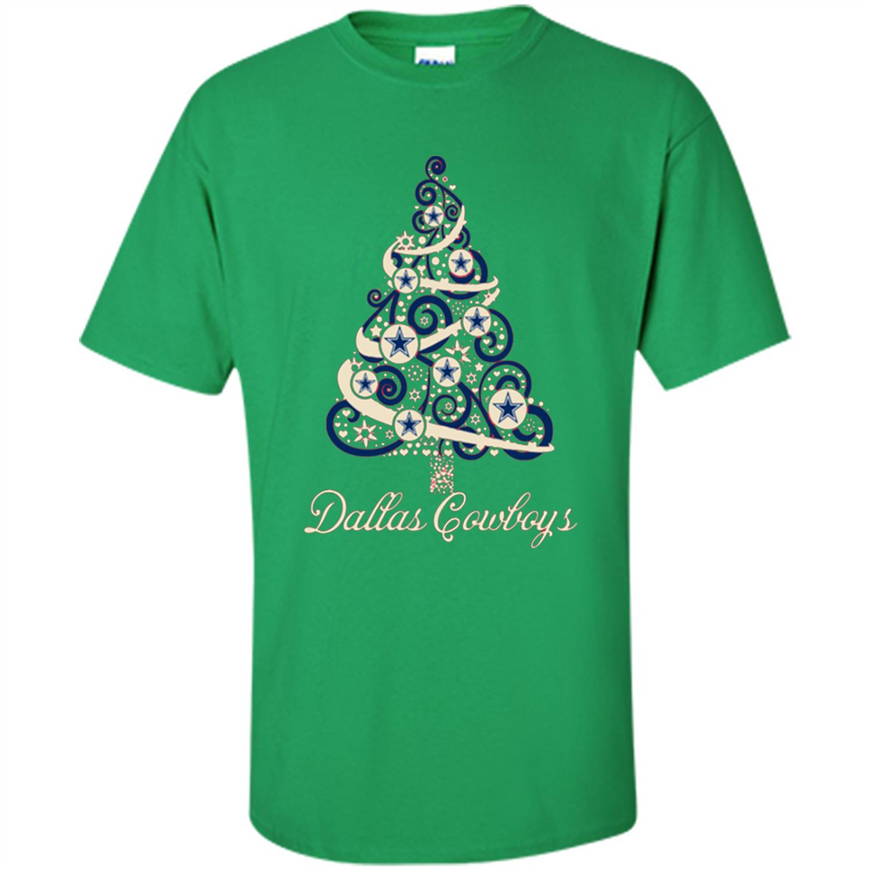 Dallas Cowboys NFL Football Team Logo Christmas Tree T-Shirt - Shirt