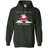 Funny Christmas Nurse Shirt, Santa_s Favorite Nurse - Hoodie