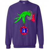 GRINCH HAND HOLDING DUKE BLUE DEVILS GLITTER CHRISTMAS PINGPONG
