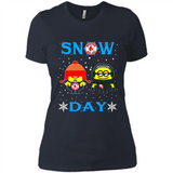 Snow Day Shirt For Boston Red Sox Vs Minion Fans pingpong