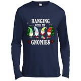 Christmas Garden Gnome Hanging With My Gnomies Shirt Sweater - Canvas Long Sleeve T-Shirt