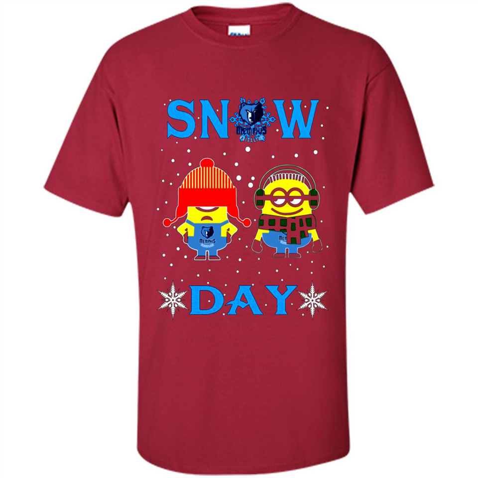 Snow Day Shirt For Memphis Grizzlies Vs Minion Fans pingpong