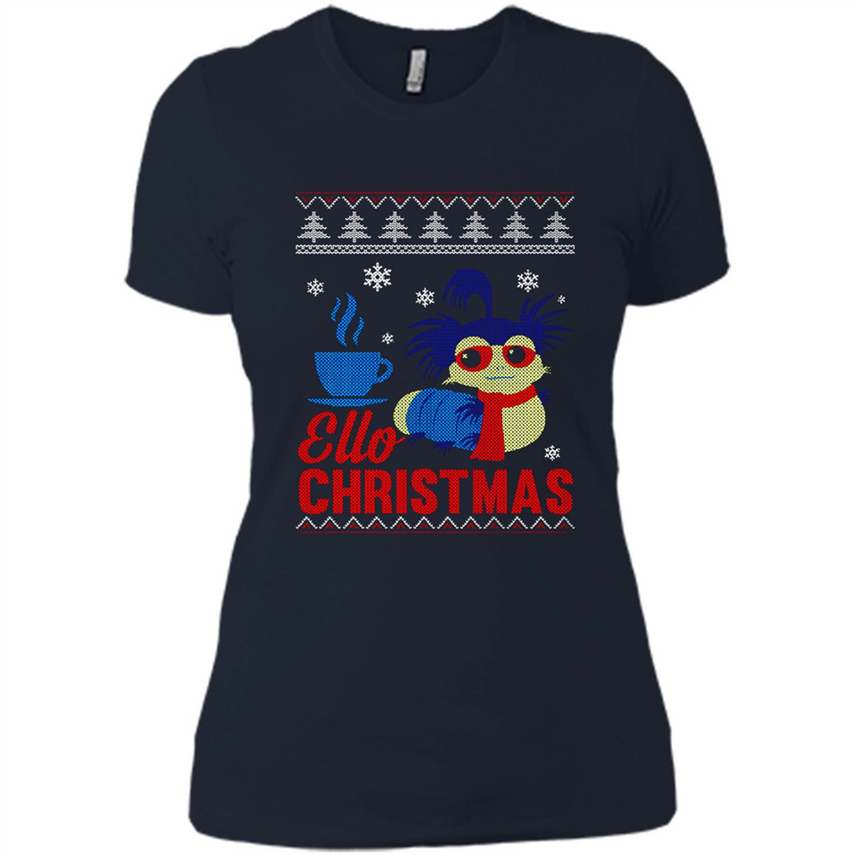 Christmas Ugly Sweater Ello Christmas - Ladies' Boyfriend T-Shirt