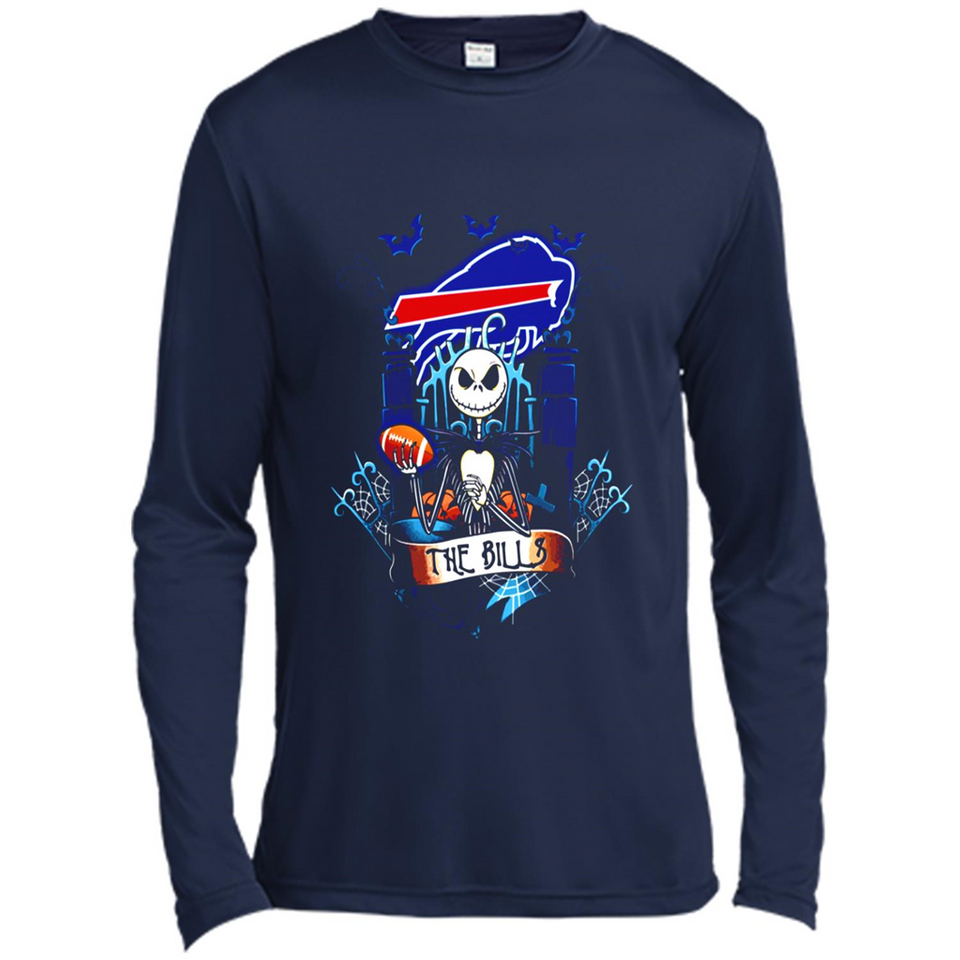 Buffalo Bills Halloween The Nightmare Before Christmas - Canvas Long Sleeve T-Shirt