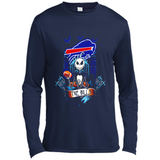 Buffalo Bills Halloween The Nightmare Before Christmas - Canvas Long Sleeve T-Shirt