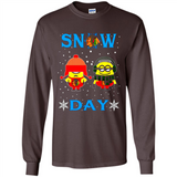 Snow Day Shirt For Chicago Blackhawks Vs Minion Fans pingpong