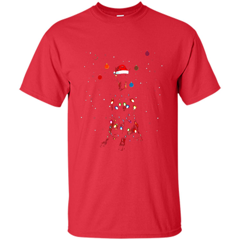 Doberman Santa Lights Christmas Dog Xmas Sweatshirt - Shirt