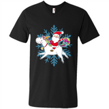 Unicorn And Santa Christmas 1 - Men's V-Neck