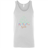 My Favorite Color is Christmas Lights Xmas Sporty T-Shirt - Canvas Unisex Tank