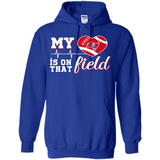 Tampa Bay Buccaneers Football My Heart is on that Field - Hoodie