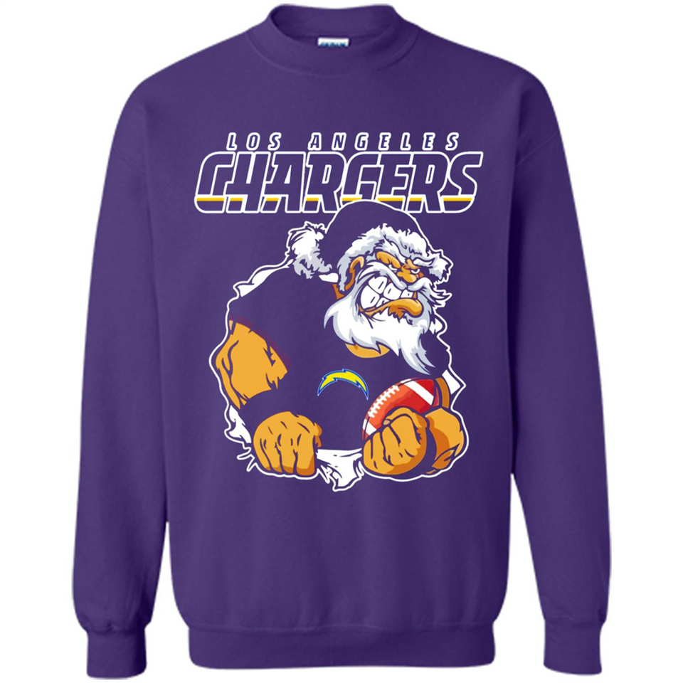 Grumpy Santa Claus Los Angeles Chargers Football Team PINGPONG