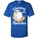 Unicorns Are Born In November Magical Rainbow