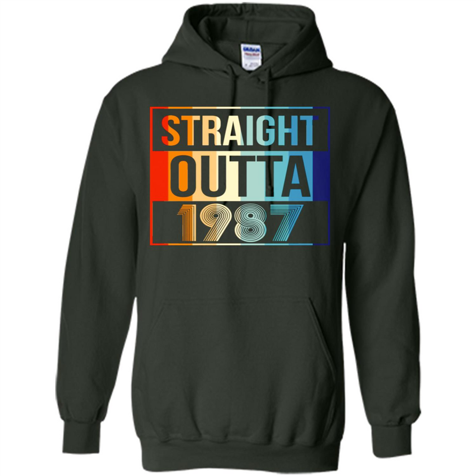 Retro Straight Outta 1987 31 Years Old - Hoodie