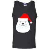 Funny Hamster Christmas t-shirt Santa Hat - Tank Top