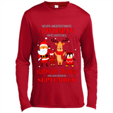 Never Underestimate A September Woman Watches Hallmark Movies Sweatshirt PINGPONG