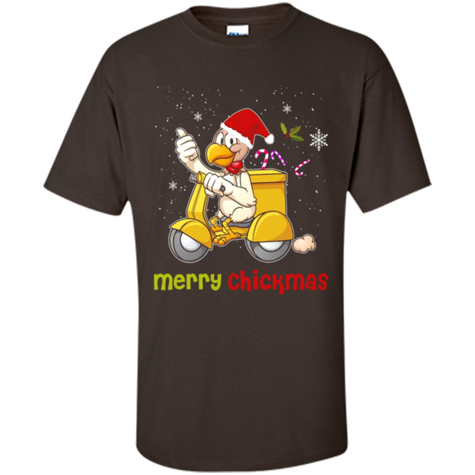 Funny Santa Christmas Chicken Shirt - Merry Chickmas - Shirt