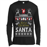 Dabbing Santa Ugly Christmas - Canvas Long Sleeve T-Shirt