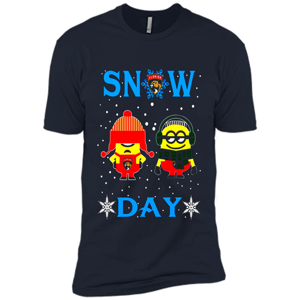 Snow Day Shirt For Florida Panthers Vs Minion Fans pingpong